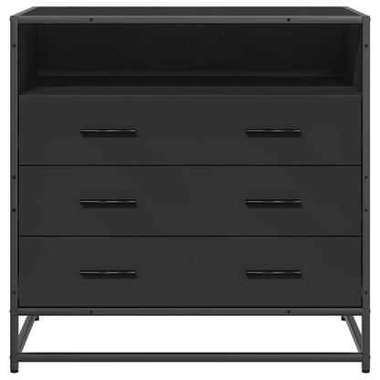 Byrå Svart 70x41x70 cm