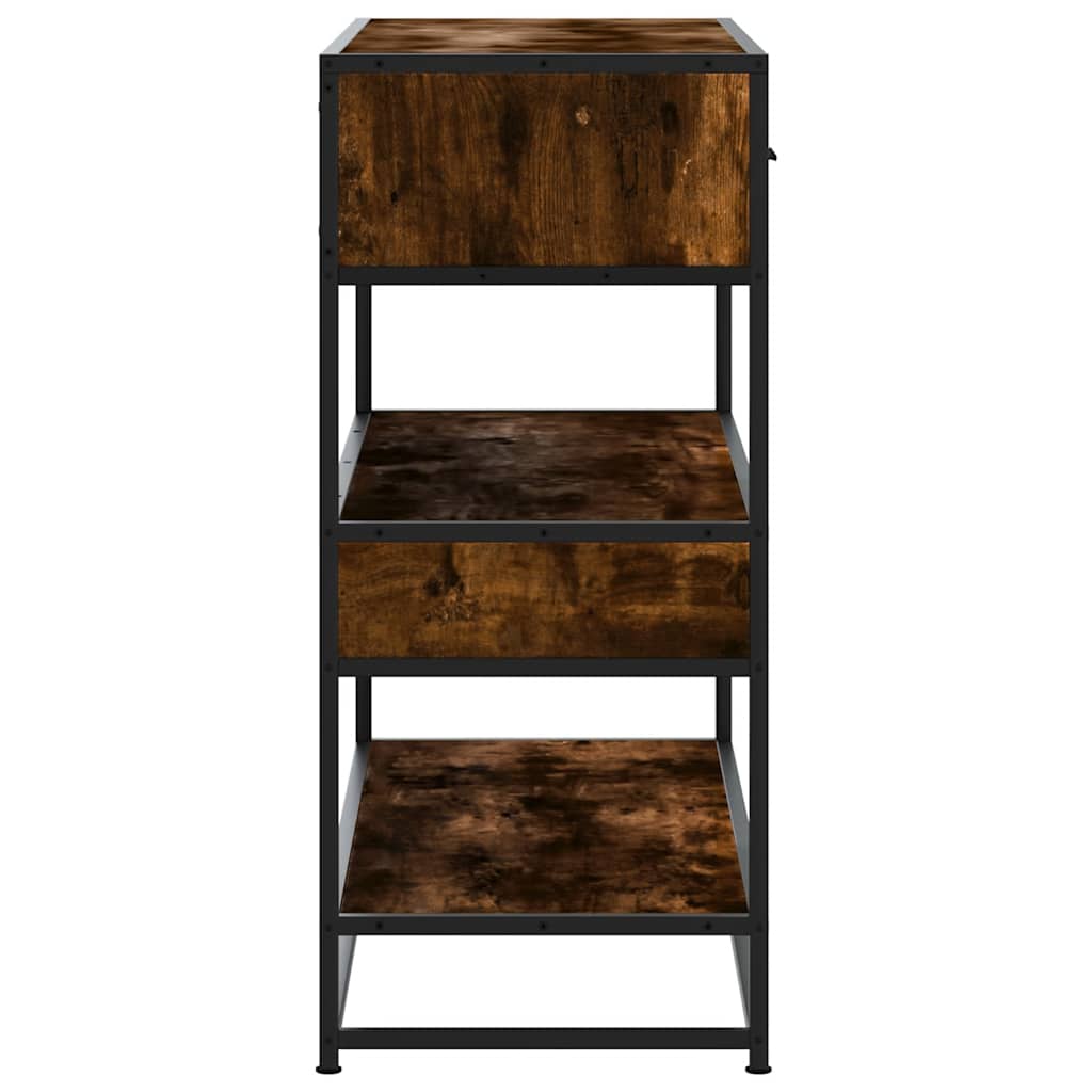 Avlastningsbord Konsollbord Rökfärgad Ek 90x35x80 cm