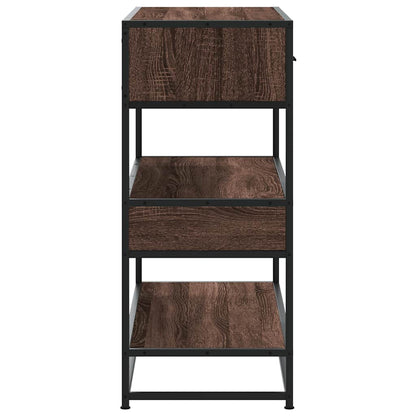 Avlastningsbord Konsollbord Brun Ek 90x35x80 cm