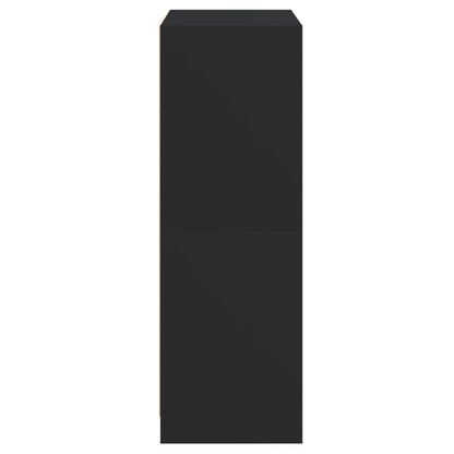 Skåp Svart med dörrar 68x37x109 cm