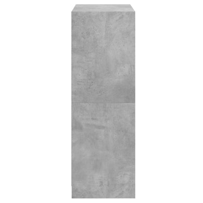 Skåp Betonggrå med dörrar 68x37x109 cm