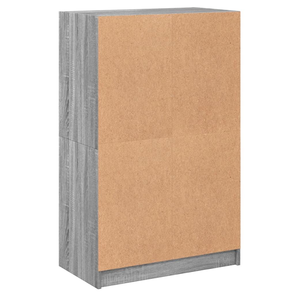 Skåp Sonoma Grå med dörrar 68x37x109 cm