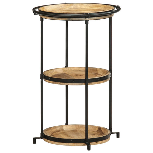 Sidobord Trä Ø55x83 cm massivt mangoträ