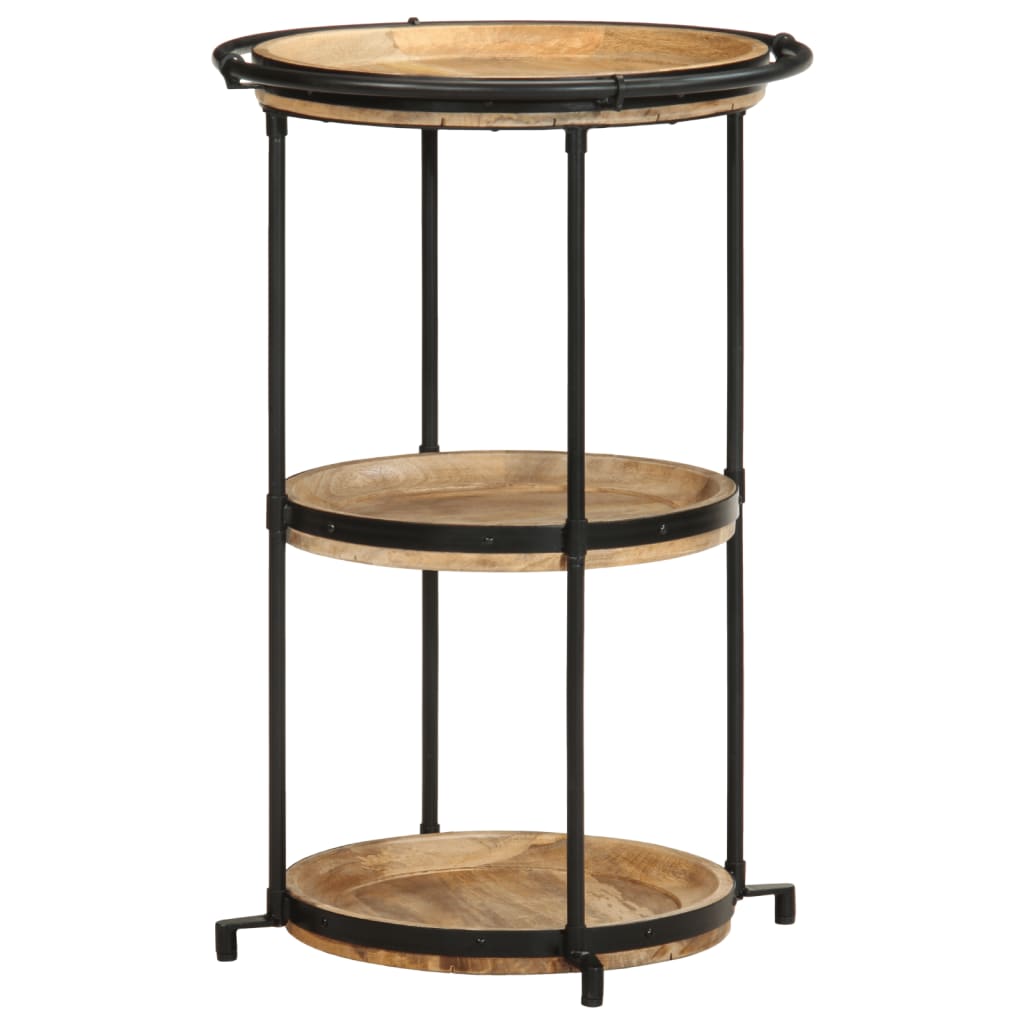 Sidobord Trä Ø55x83 cm massivt mangoträ