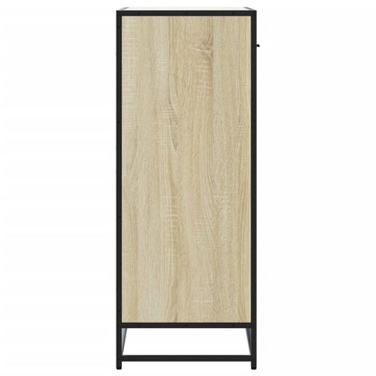 Skoställ Sonoma Ek Skoskåp 75x38x97,5 cm och metall