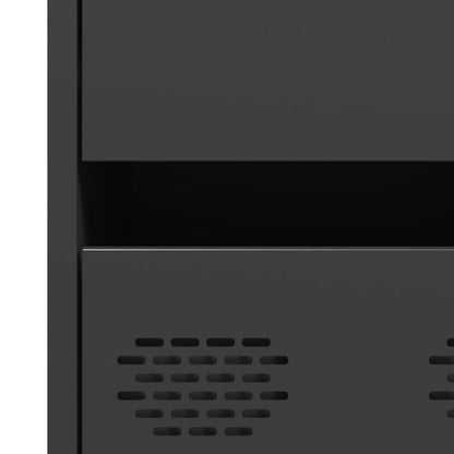 Skåp Svart 68x39x101,5 cm stål