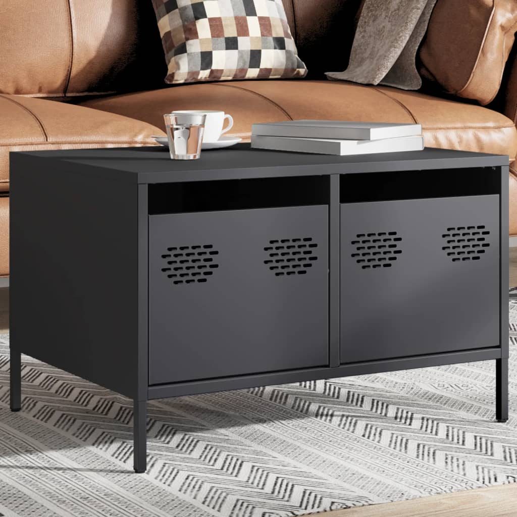 TV-Möbel DIV. TV-Bänk antracit 68x50x43,5 cm kallvalsat stål