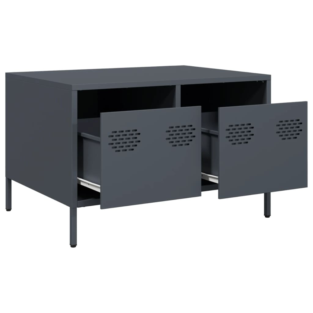 TV-Möbel DIV. TV-Bänk antracit 68x50x43,5 cm kallvalsat stål