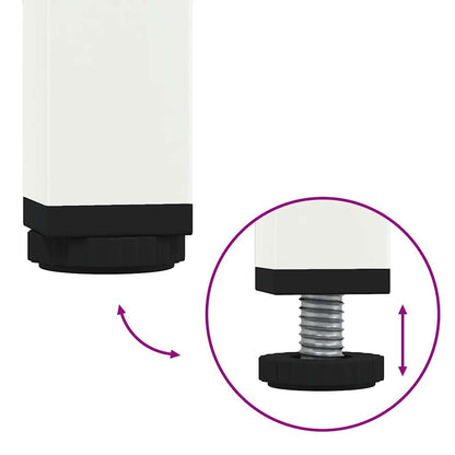 Skänk vit 68x39x73,5 cm kallvalsat stål