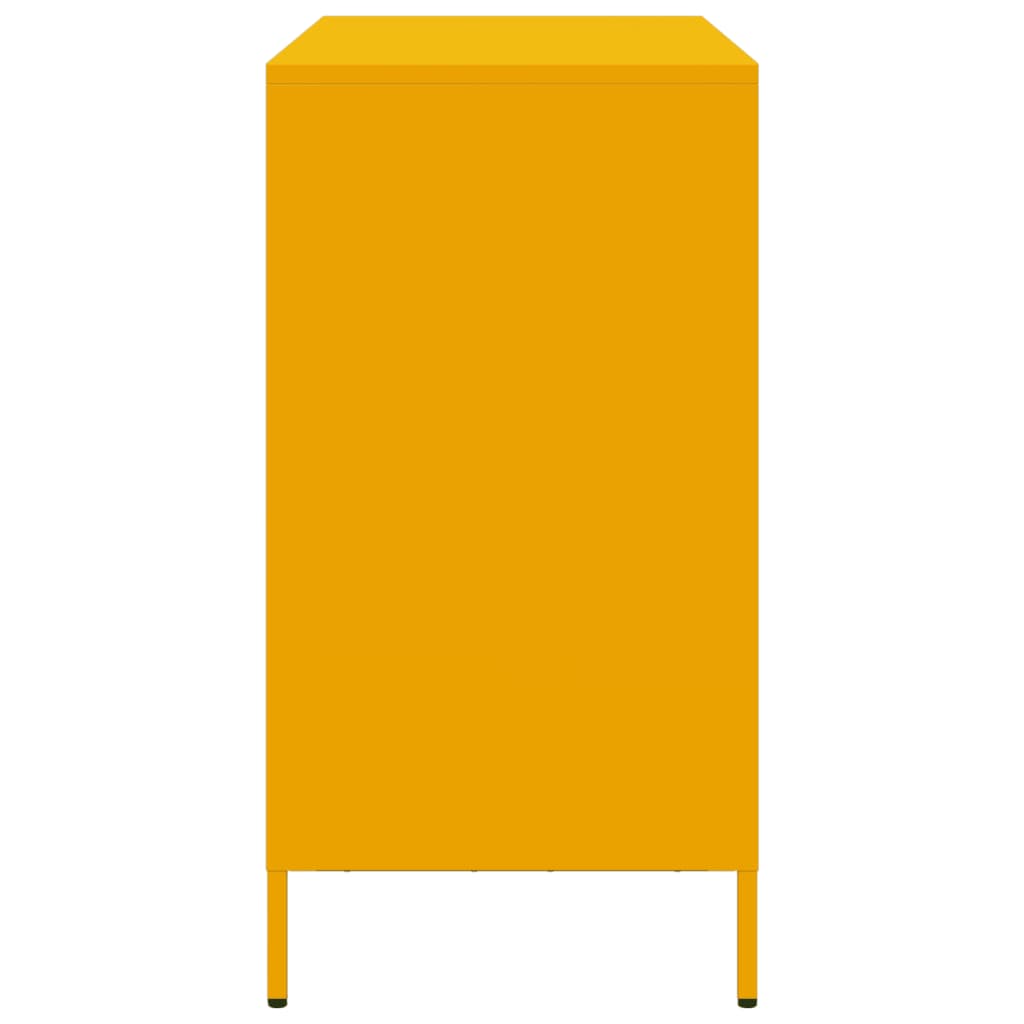 Skänk DIV. senapsgul 101,5x39x73,5 cm kallvalsat stål