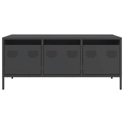 Soffbord Svart 101,5x50x43,5 cm kallvalsat stål