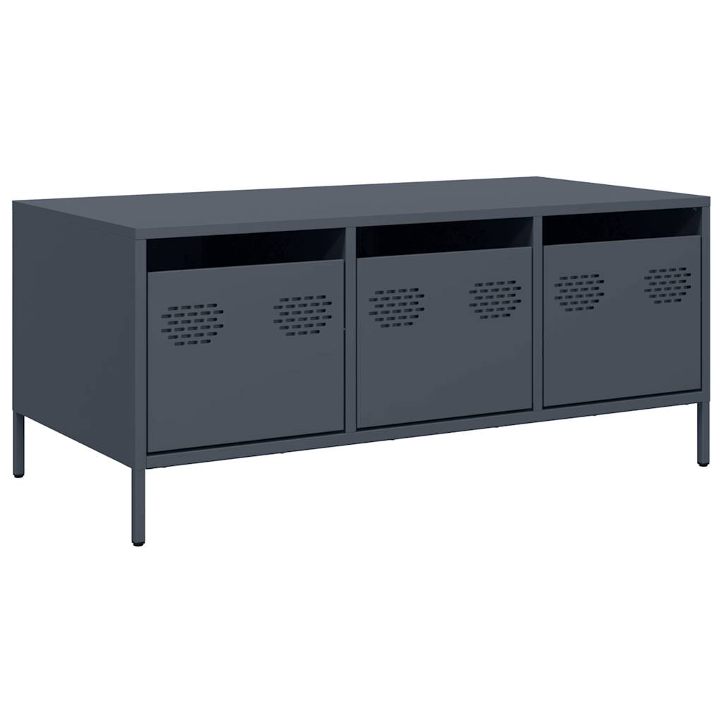 Soffbord DIV. antracit 101,5x50x43,5 cm kallvalsat stål
