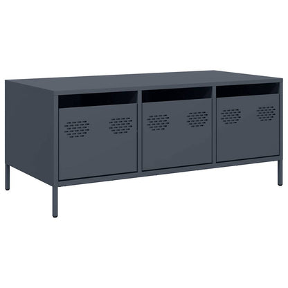 Soffbord DIV. antracit 101,5x50x43,5 cm kallvalsat stål