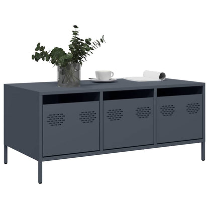 Soffbord DIV. antracit 101,5x50x43,5 cm kallvalsat stål