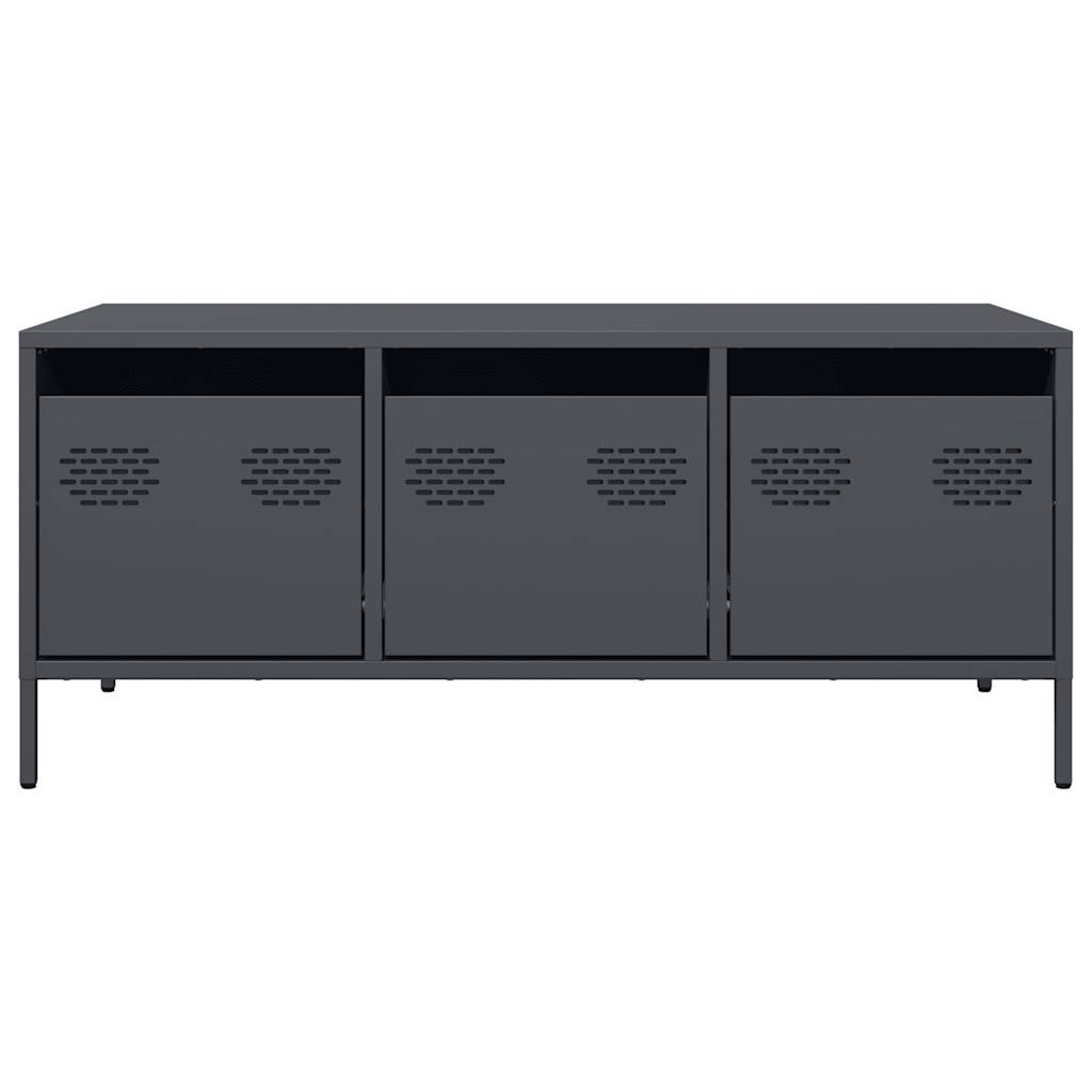 Soffbord DIV. antracit 101,5x50x43,5 cm kallvalsat stål
