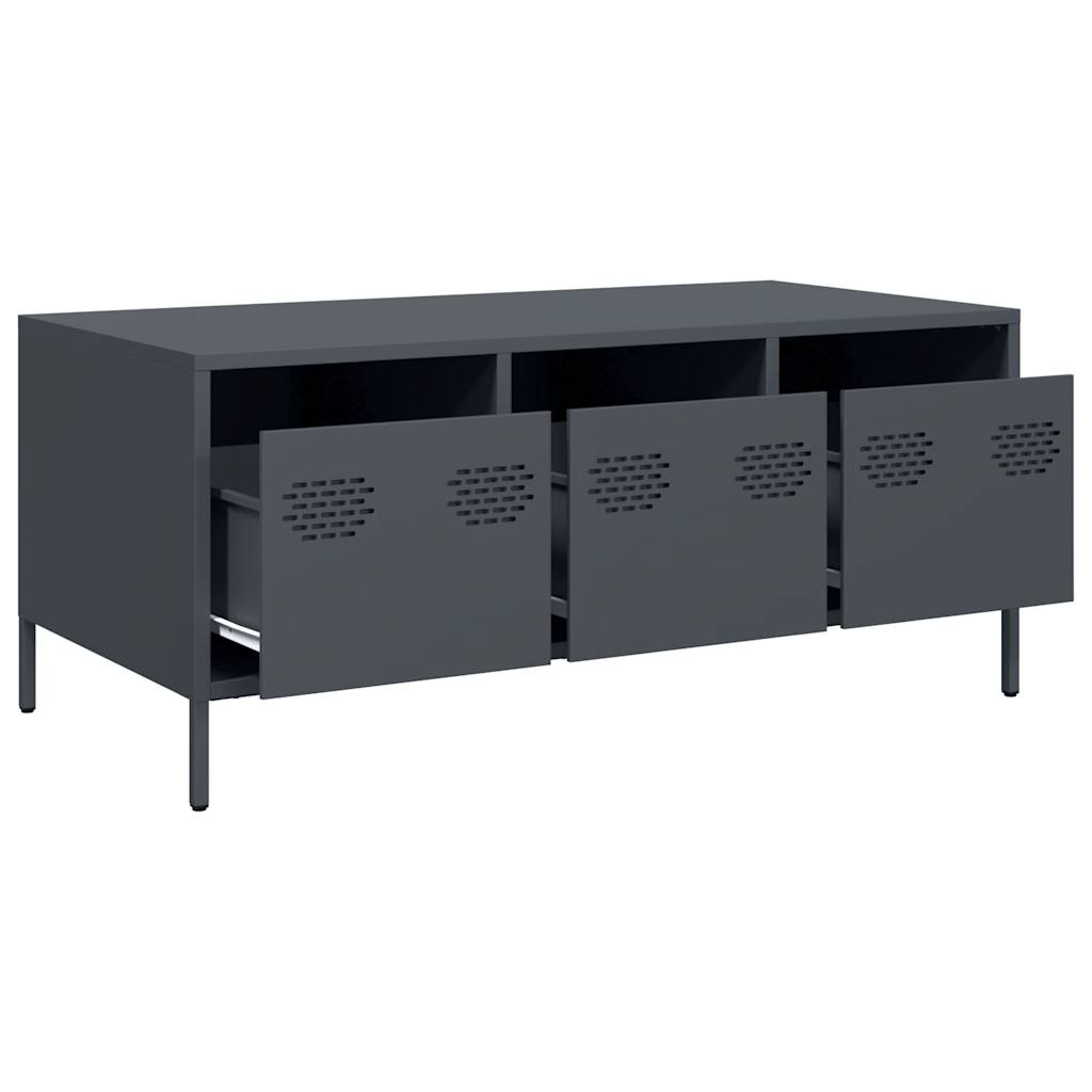 Soffbord DIV. antracit 101,5x50x43,5 cm kallvalsat stål