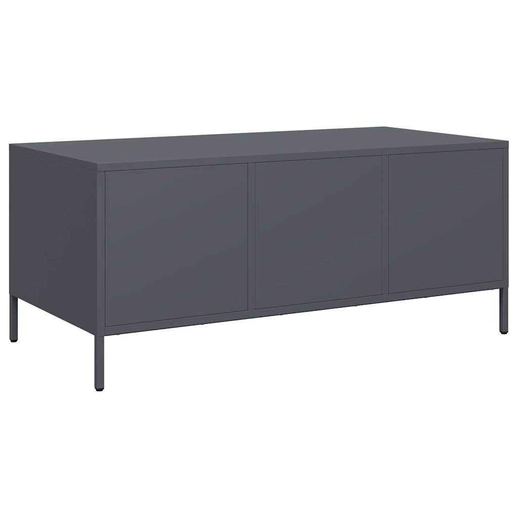 Soffbord DIV. antracit 101,5x50x43,5 cm kallvalsat stål