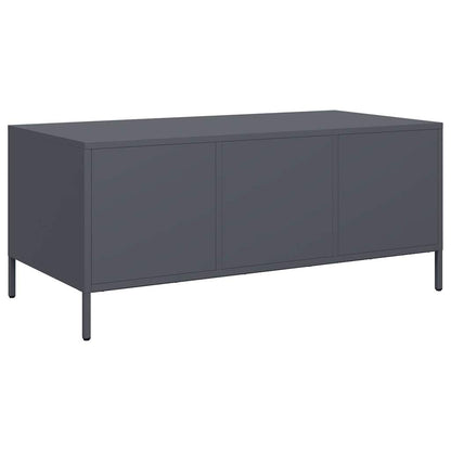 Soffbord DIV. antracit 101,5x50x43,5 cm kallvalsat stål