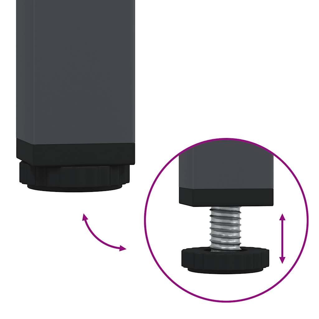 Soffbord DIV. antracit 101,5x50x43,5 cm kallvalsat stål