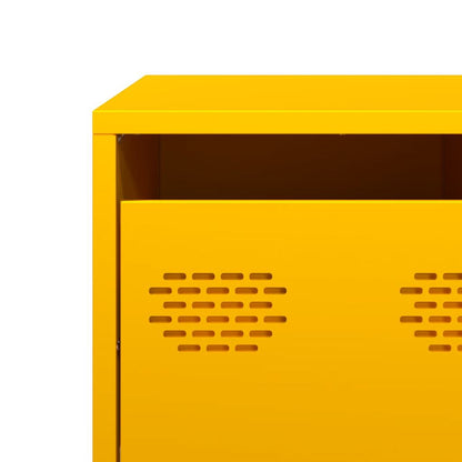 Soffbord DIV. senapsgul 101,5x50x43,5 cm kallvalsat stål