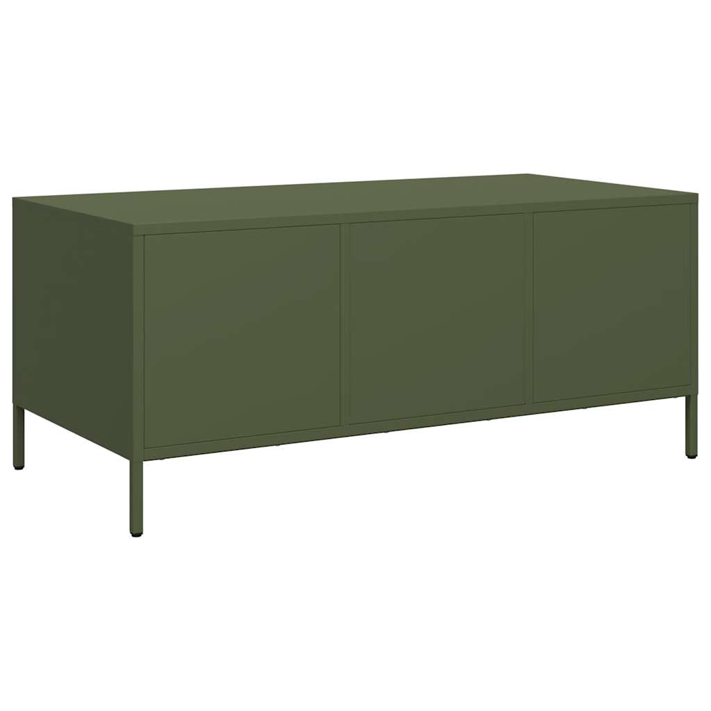 Soffbord DIV. olivgrön 101,5x50x43,5 cm kallvalsat stål