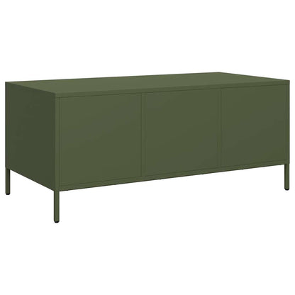 Soffbord DIV. olivgrön 101,5x50x43,5 cm kallvalsat stål