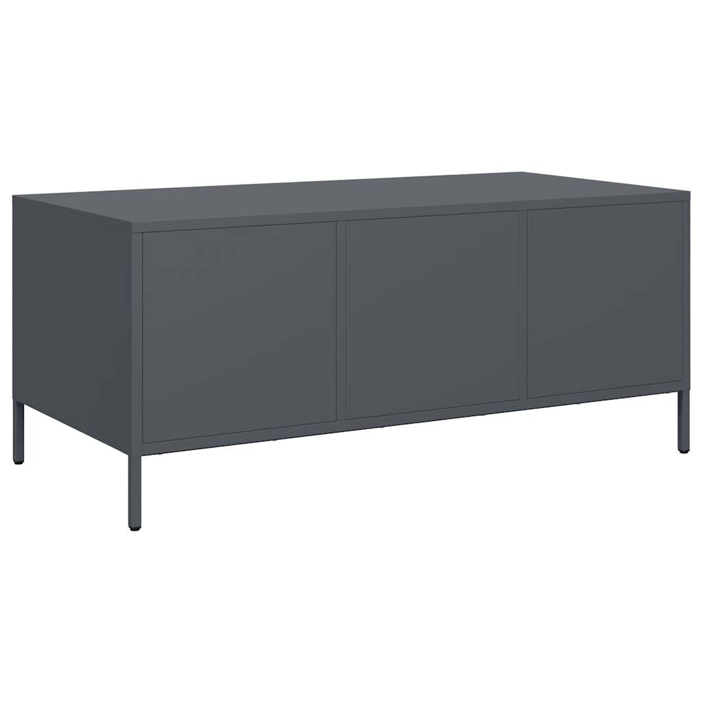 Soffbord DIV. antracit 101,5x50x43,5 cm kallvalsat stål