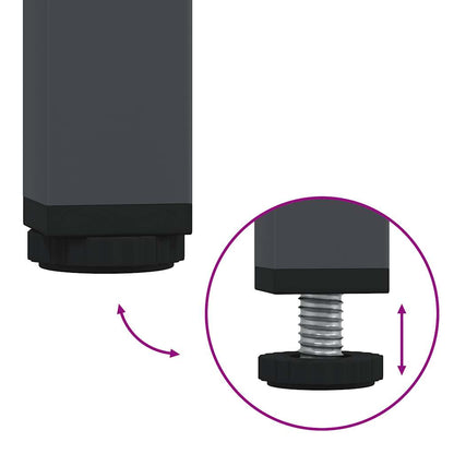 Soffbord DIV. antracit 101,5x50x43,5 cm kallvalsat stål