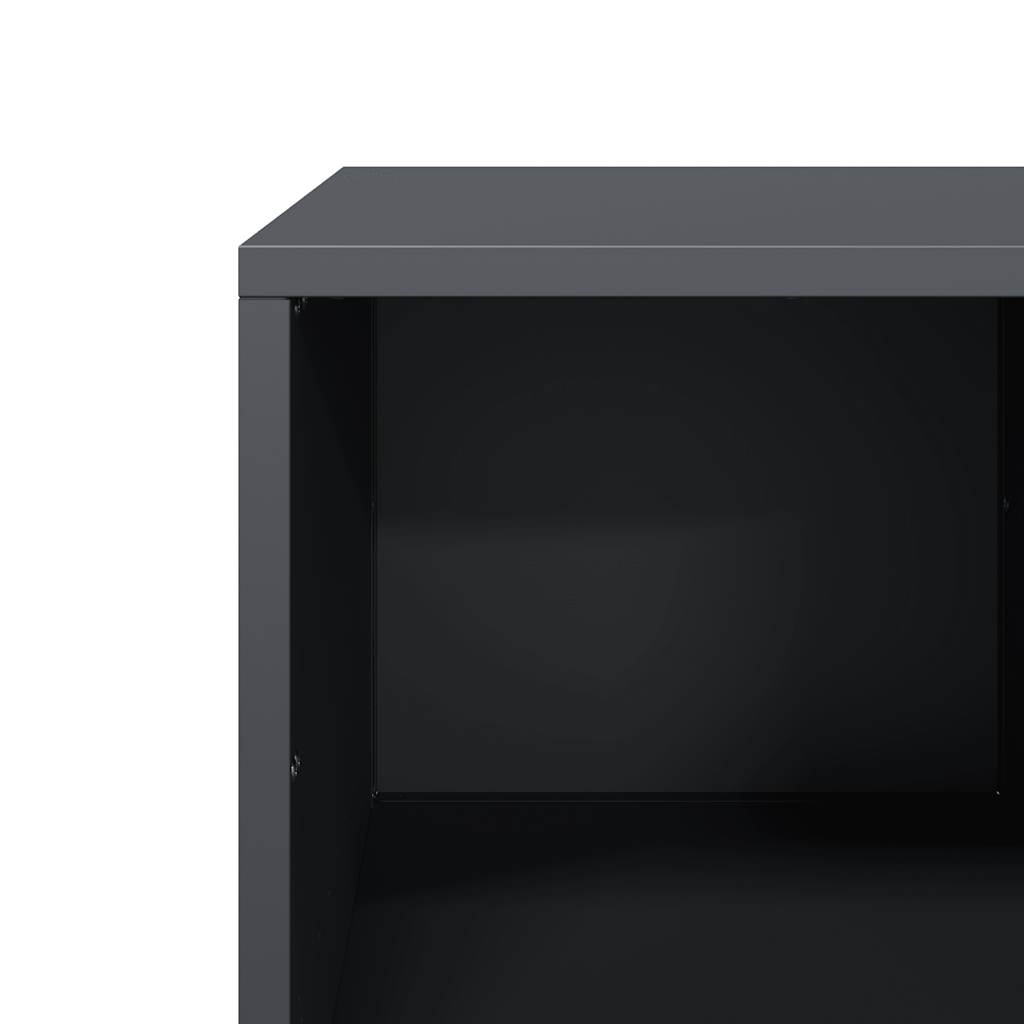 Soffbord DIV. antracit 101,5x50x43,5 cm kallvalsat stål