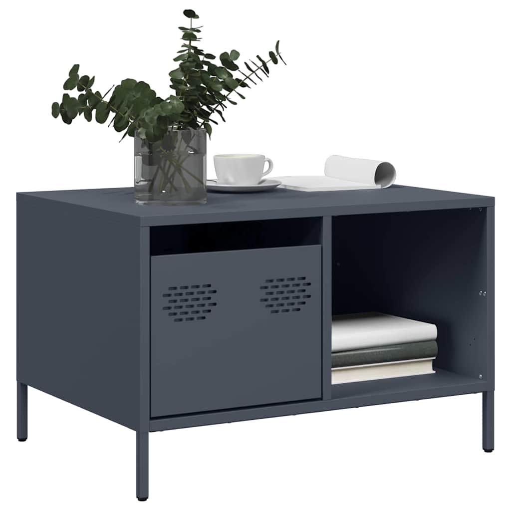 Soffbord DIV. antracit 68,5x50x43,5 cm kallvalsat stål