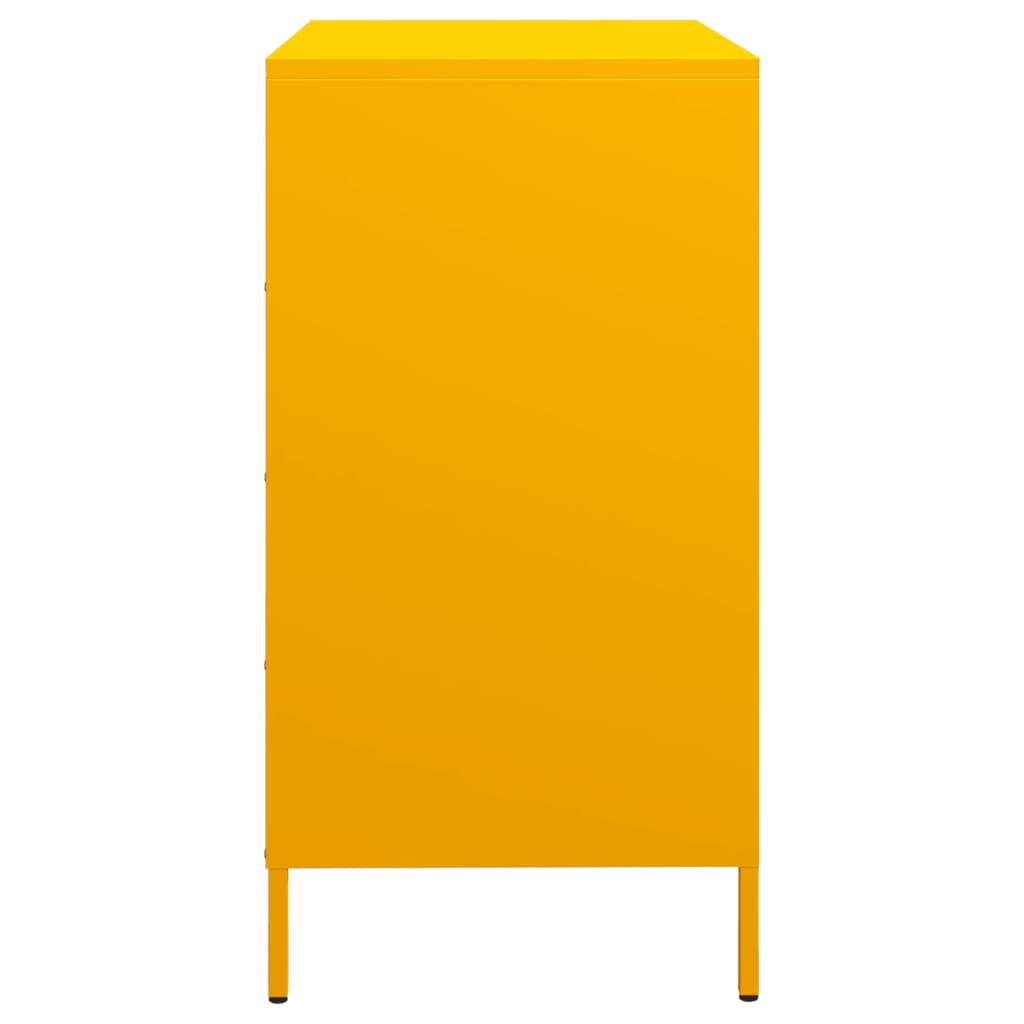 Skänk DIV. senapsgul 68x39x73,5 cm kallvalsat stål