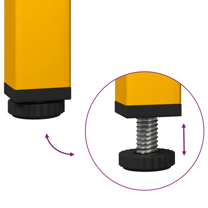 Skänk DIV. senapsgul 68x39x73,5 cm kallvalsat stål