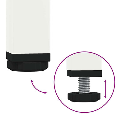 Skänk vit 68x39x73,5 cm kallvalsat stål