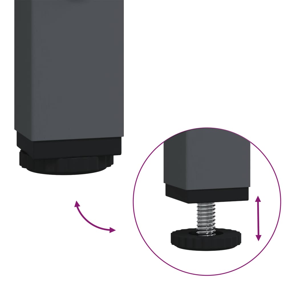 Skänk DIV. antracit 68x39x58,5 cm kallvalsat stål