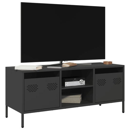 TV-Möbel DIV. Svart TV-Bänk 101,5x39x43,5 cm kallvalsat stål