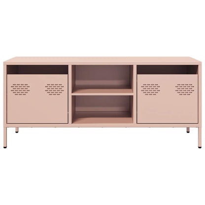 TV-Möbel DIV. TV-Bänk rosa 101,5x39x43,5 cm kallvalsat stål