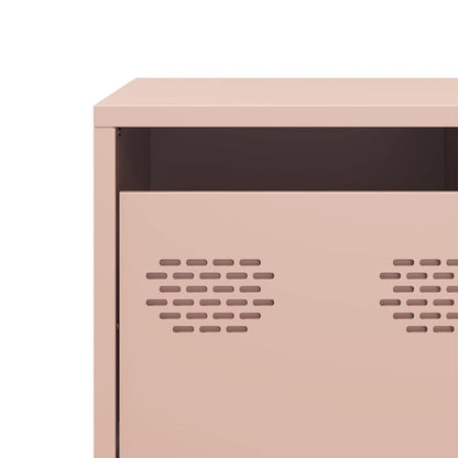 TV-Möbel DIV. TV-Bänk rosa 101,5x39x43,5 cm kallvalsat stål