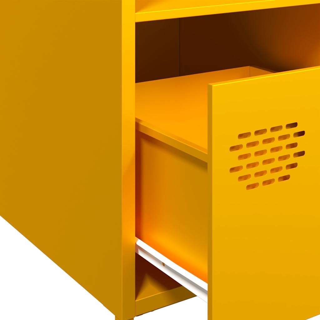 Skåp DIV. senapsgul 35x39x103,5 cm stål