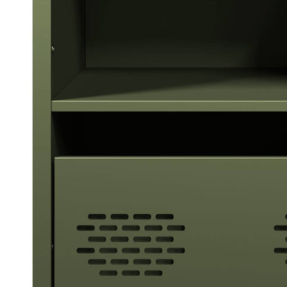 Skåp DIV. olivgrön 35x39x103,5 cm stål