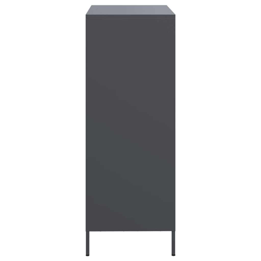 Skåp DIV. antracit 68x39x103,5 cm stål