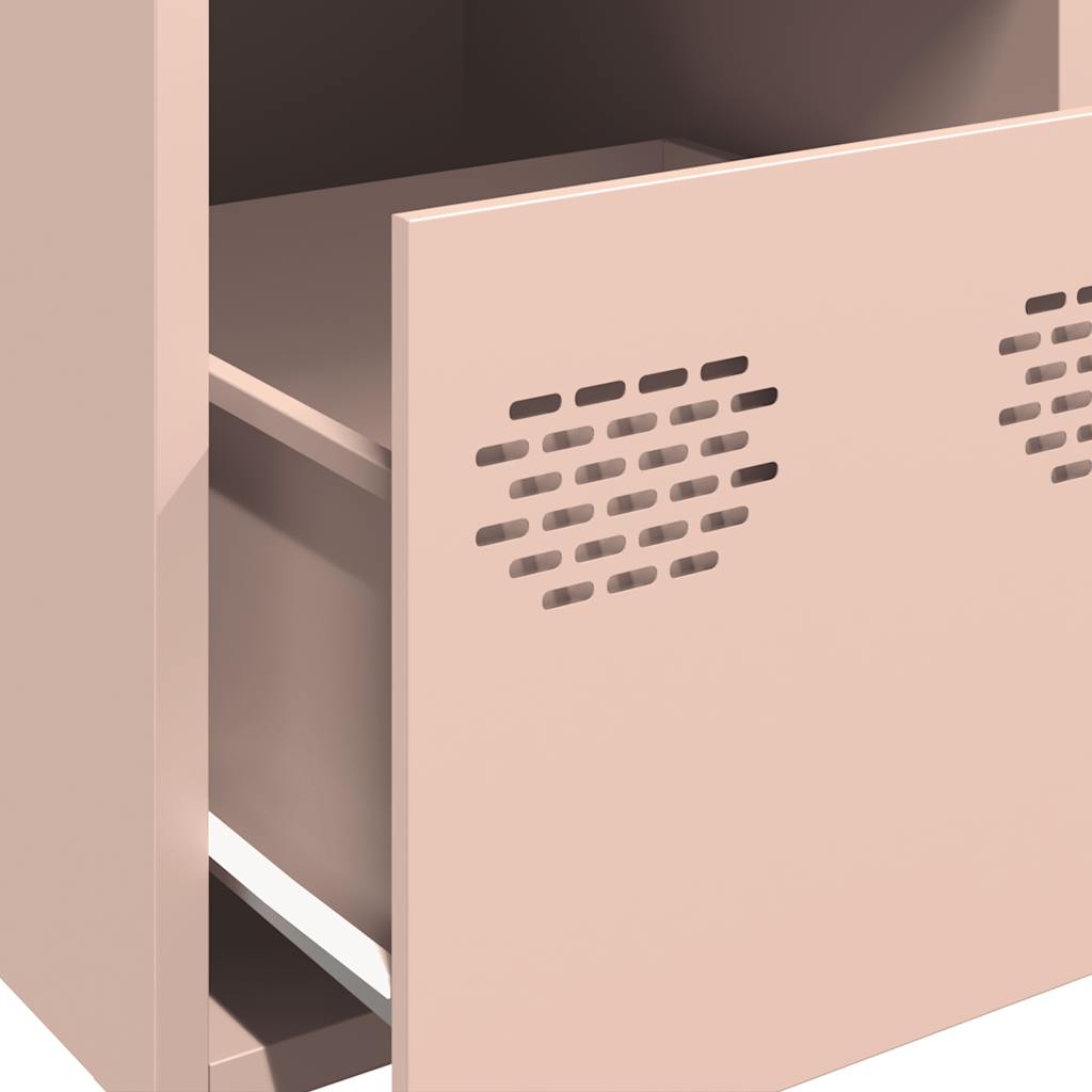 Skåp DIV. rosa 39x35x103,5 cm stål