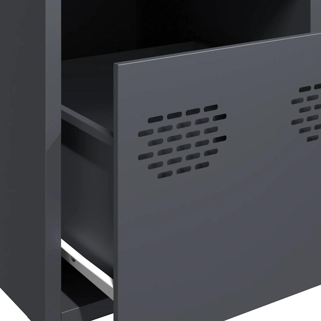 Skåp DIV. antracit 39x35x103,5 cm stål