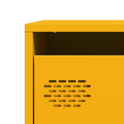 Skåp DIV. senapsgul 39x35x103,5 cm stål