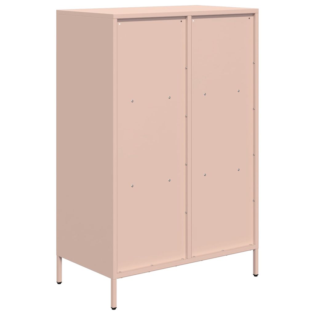Skåp DIV. rosa 68x39x103,5 cm stål
