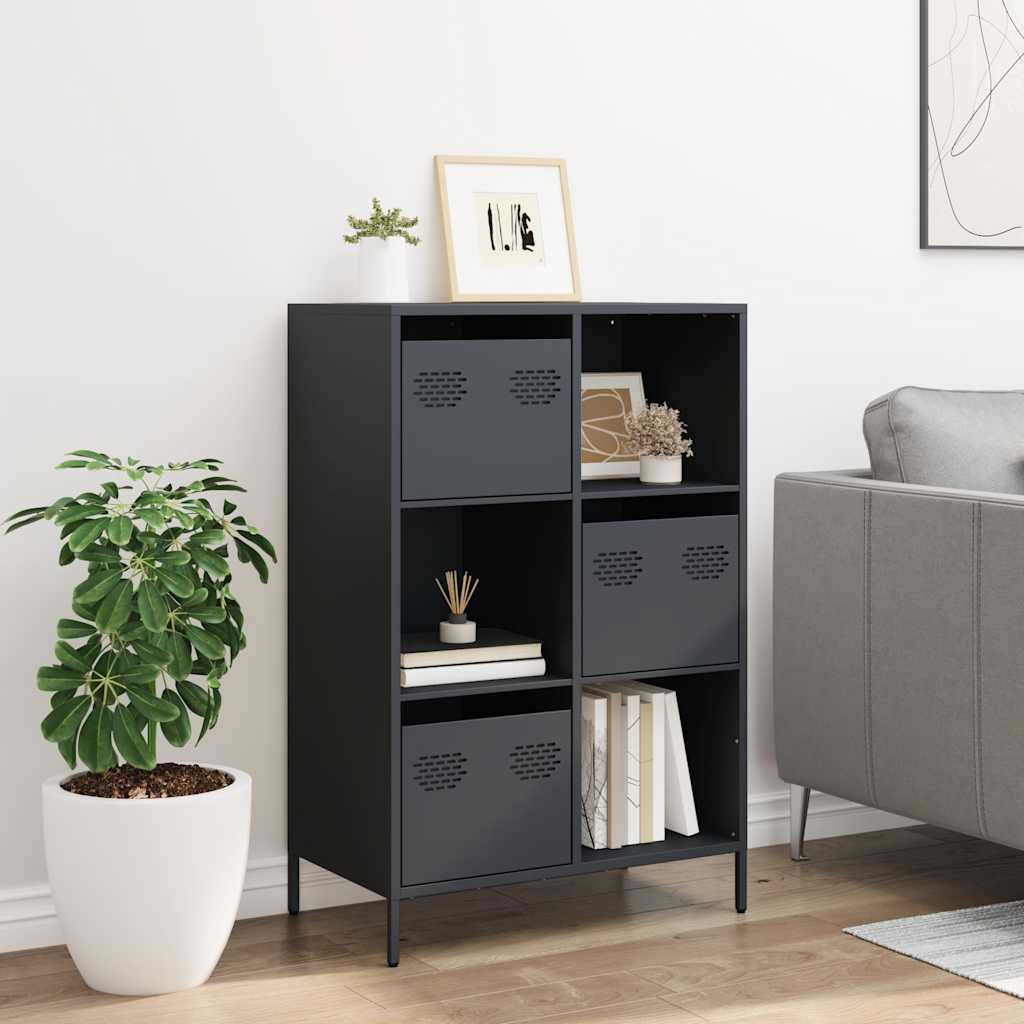 Skåp DIV. antracit 68x39x103,5 cm stål