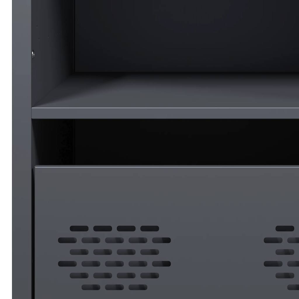 Skåp DIV. antracit 68x39x103,5 cm stål