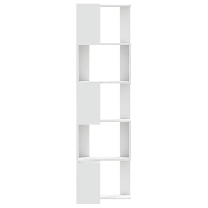 Bokhylla Vit hörn 5 hyllplan 50x50x179 cm
