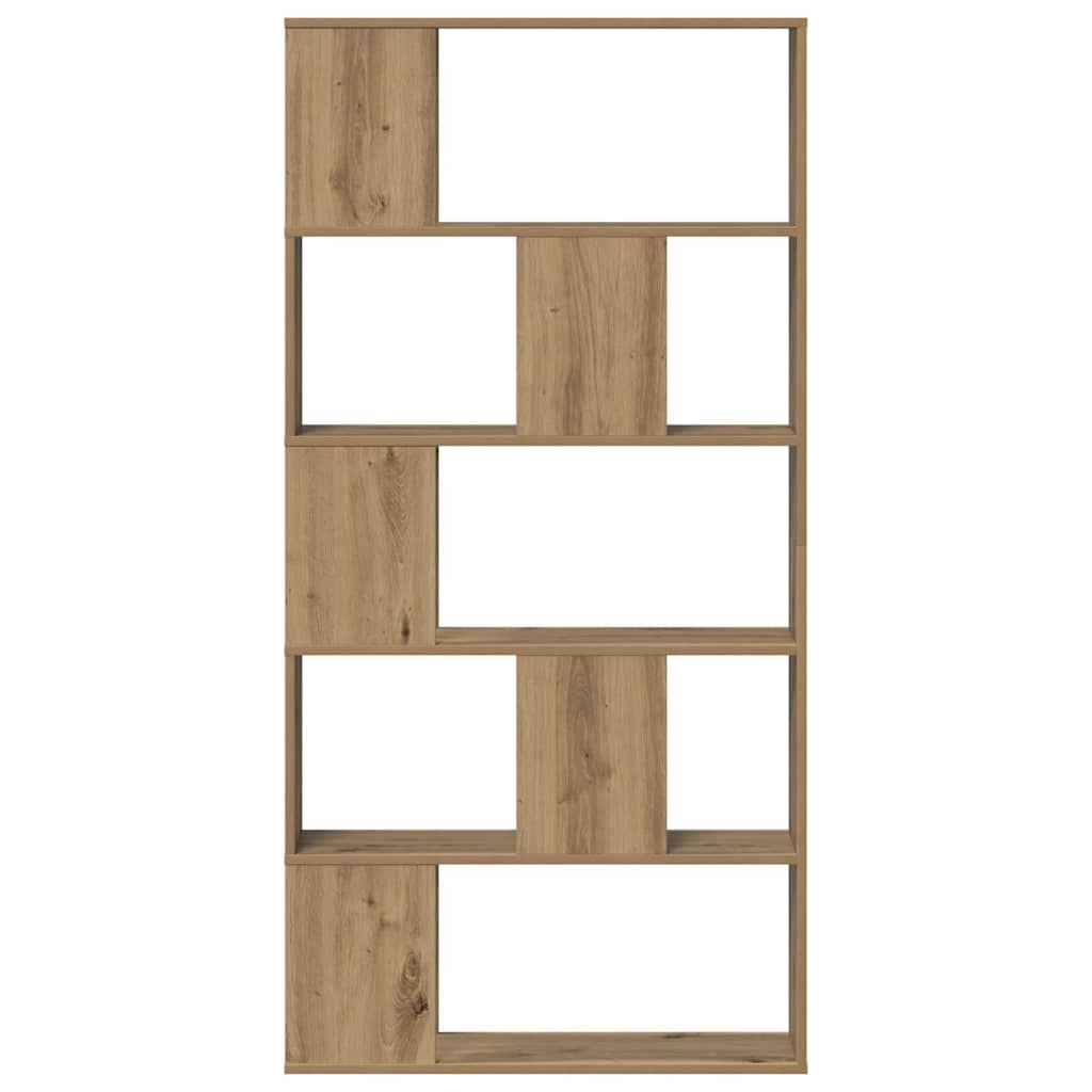 Bokhylla 5 hyllplan ek 80,5x23,5x162,5 cm konstruerat trä