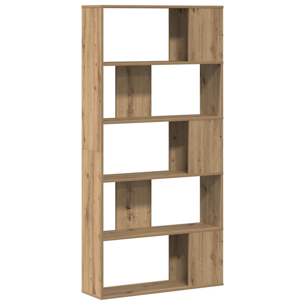 Bokhylla 5 hyllplan ek 80,5x23,5x162,5 cm konstruerat trä