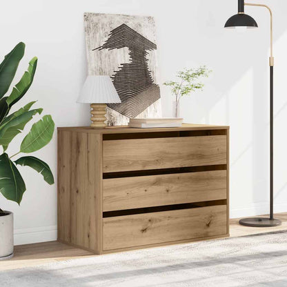 Byrå ek 80x41x58 cm konstruerat trä